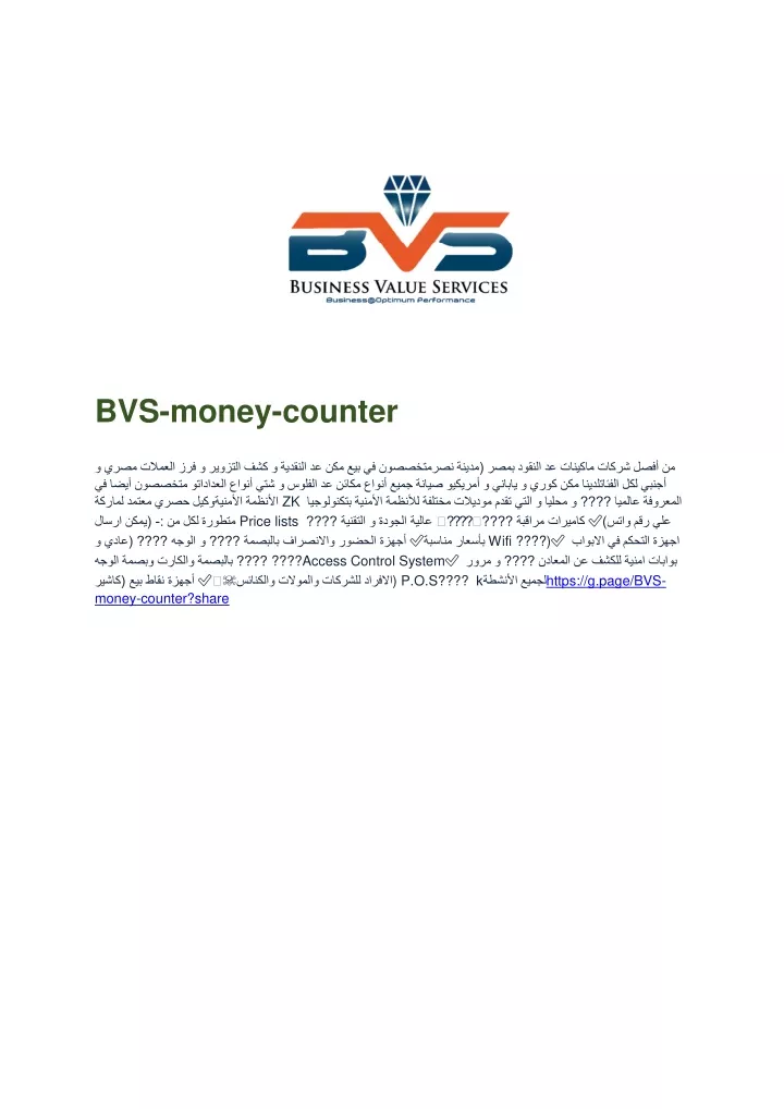 bvs money counter