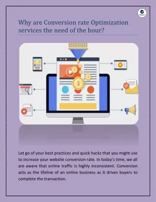 Why are Conversion Rate Optimization Services the Need of the Hour?