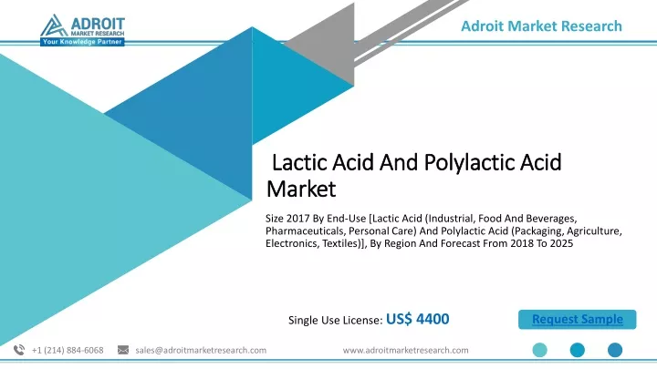 lactic acid and polylactic acid market