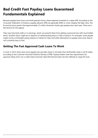 The Best Strategy To Use For Instant Loans With Bad Credit Ok