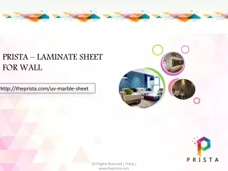 Laminate sheet for Wall - Prista