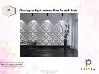 How to Choose Right Laminate Sheet for Wall?