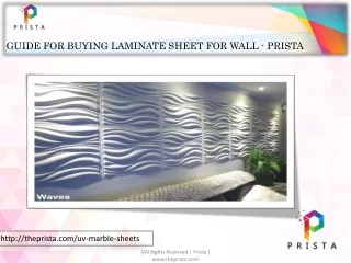 Guide for Buying Laminate Sheet for Wall - Prista