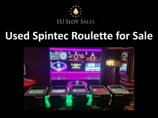 Used Spintec Roulette for Sale