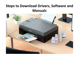 Canon.com/ijsetup –Steps to  Download Drivers, Software and Manuals