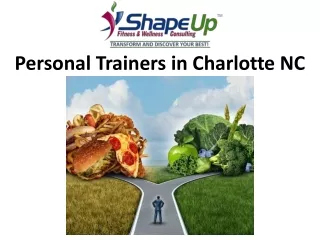Personal Trainers in Charlotte NC