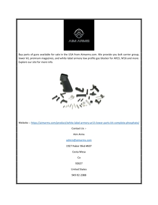 buy parts of guns available for sale