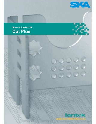 manual lantek 28 cut plus
