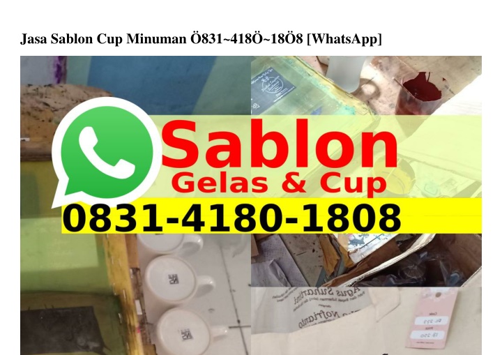 jasa sablon cup minuman 831 418 18 8 whatsapp
