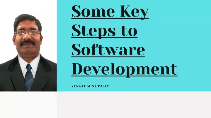 some key steps to software development