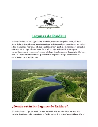 lagunas de ruidera