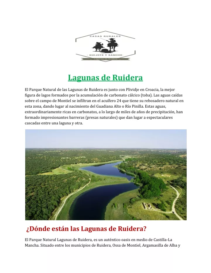 lagunas de ruidera