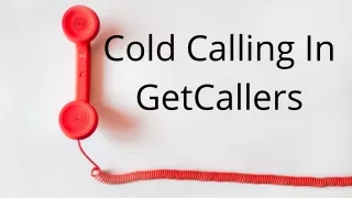cold calling in getcallers