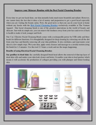 improve your skincare routine with the best