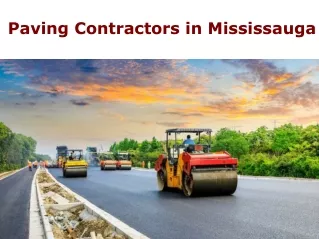Paving Contractors in Mississauga