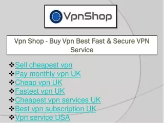 Cheap vpn UK