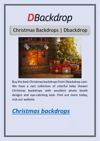 Christmas Backdrops | Dbackdrop