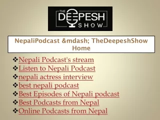 nepali actress interview