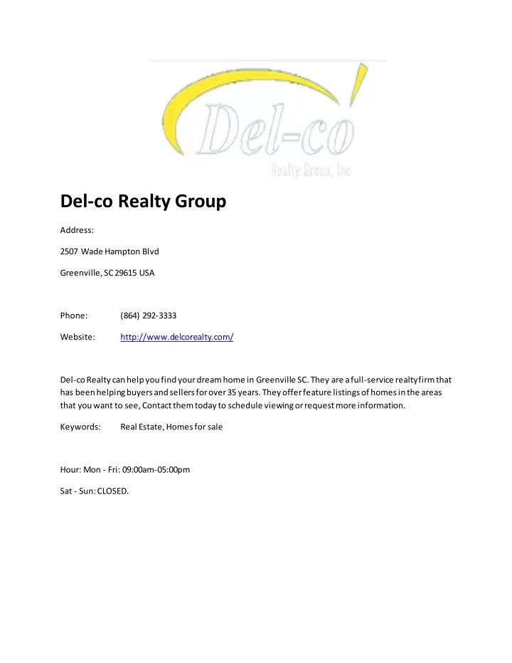 del co realty group