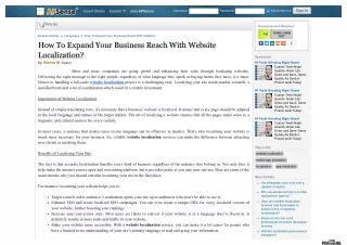 How To Expand Your Business Reach With Website Localization
