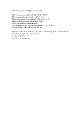 The nucleotides types
