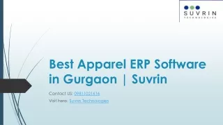 Best Apparel ERP Software for Ecommerce & Manufacturing in Gurgaon