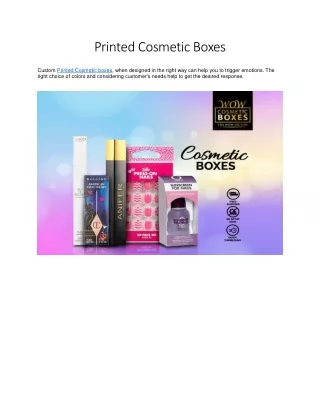 printed cosmetic boxes