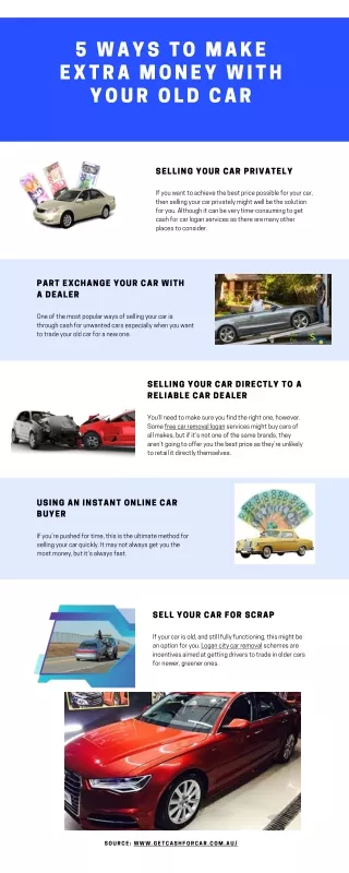 5 Ways to Make Extra Money with Your Old Car