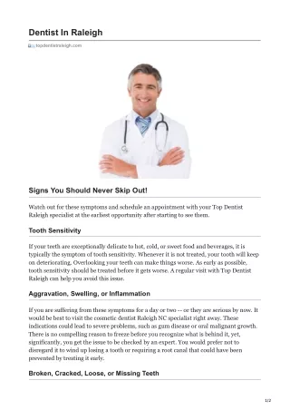dentist in raleigh