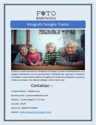 fotografo famiglia Trieste