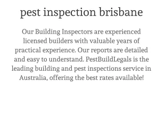 Pest Build Legals
