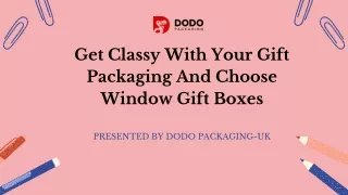 get classy with your gift packaging and choose