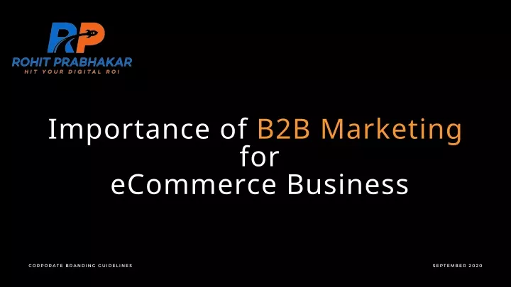 importance of b2b marketing for ecommerce business