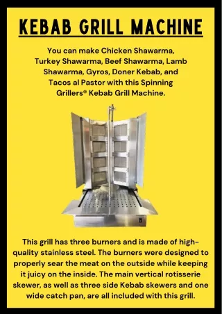kebab grill machine