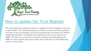 How to update the Trust Register
