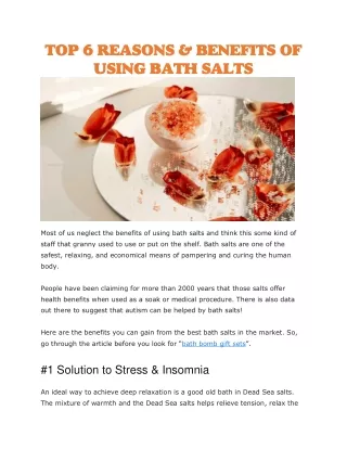 Best bath salts