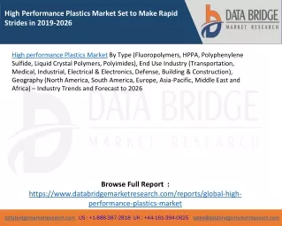 high performance plastics market set to make