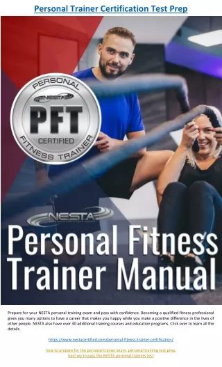 personal trainer certification test prep