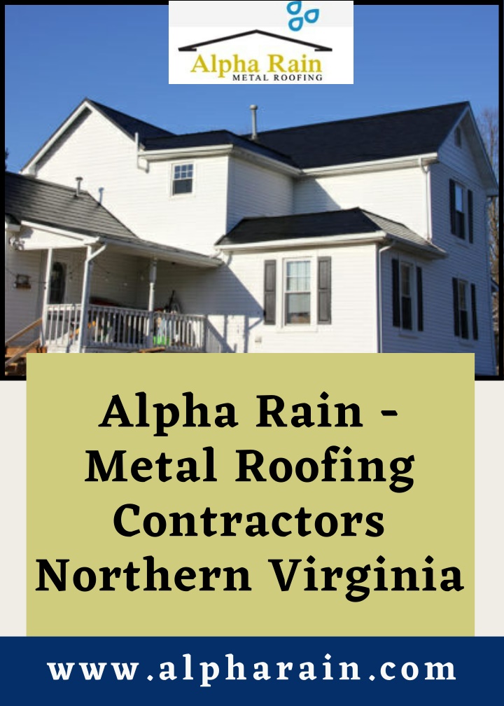 alpha rain metal roofing contractors northern