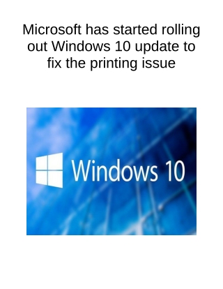 microsoft has started rolling out windows