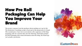 how pre roll packaging can help you improve your brand