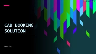 cab booking solution