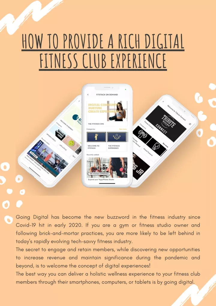 how to provide a rich digital fitness club