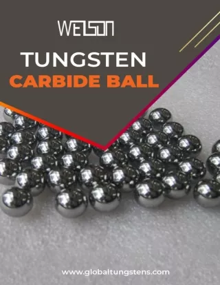 High Hardness Wear resistance Tungsten Carbide Ball for Industrial Use