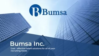 Bumsa Talent Solutions | Best Manpower Outsourcing Services