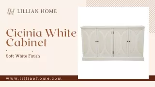 Shop Cicinia White Cabinet by Lillian Home