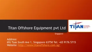 Marine Offshore Equipment - Titan Offshore