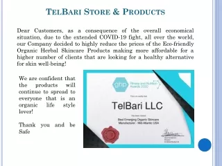 TelBari Store and Products