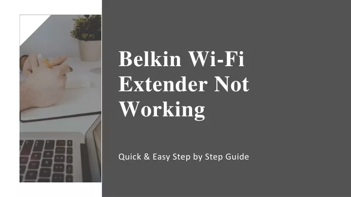 belkin wi fi extender not working