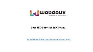 Best SEO Services in Chennai